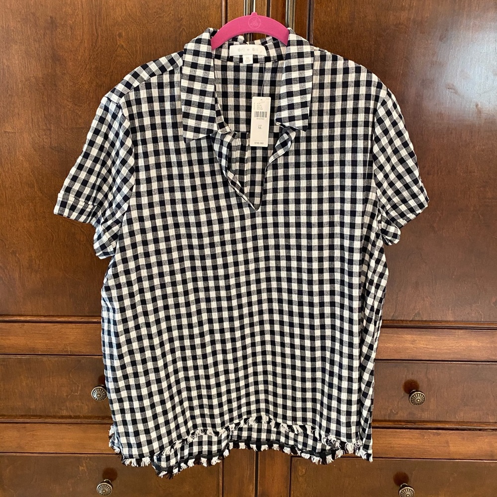 Black & White Checked Shirt